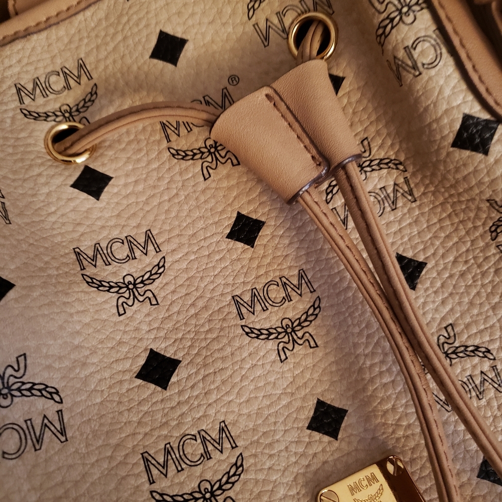 Authentic Mcm Medium Drawstring Bag - image 4